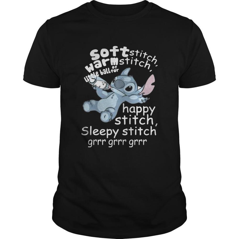 Soft Stitch Warm Stitch Little Ball Of Fur Happy Stitch Sleepy Shirt